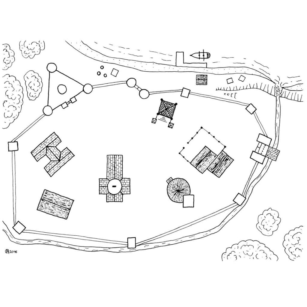 avant poste d'Ilburg, rpg map, floor plan