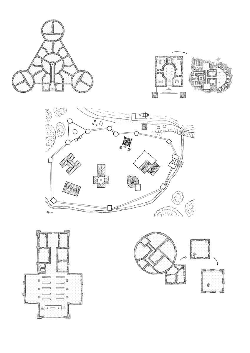 avant poste d'Ilburg, rpg map, floor plan
