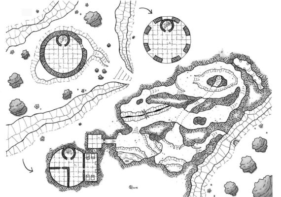 Sabideru's tower rpg map dungeon, floor plan