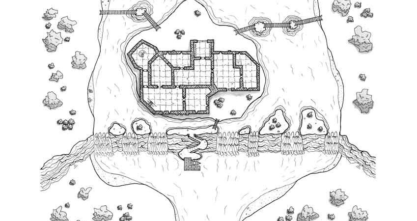 haunted-manor, rpg map, dungeon, floor plan