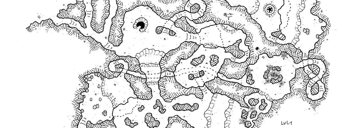 The grotto of sacifice map