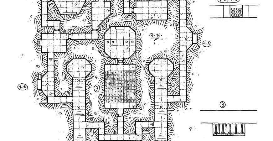 Dungeon of the Jade amulet map