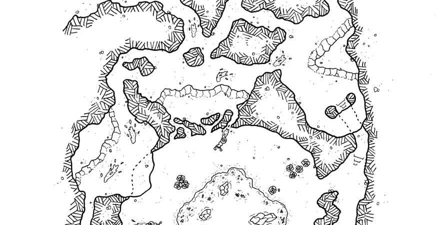 the grotto of Merutom map