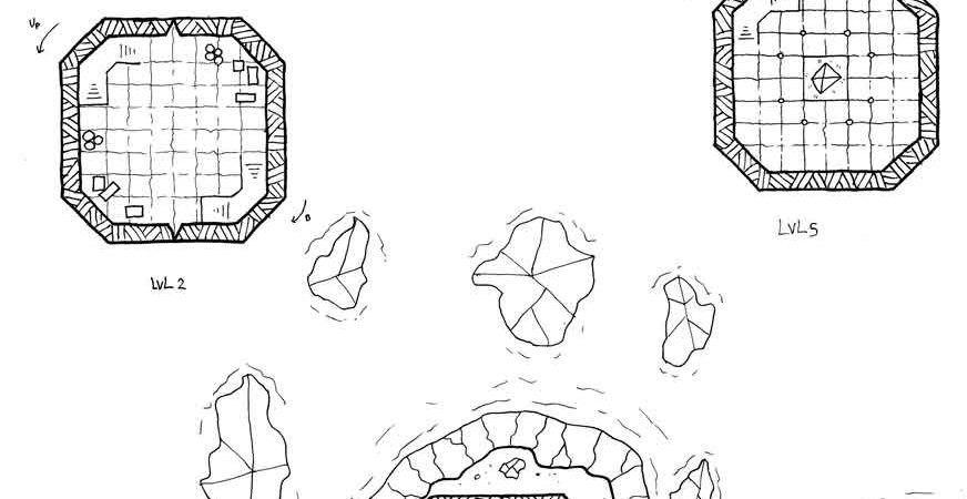 Falgoba's lighthouse map