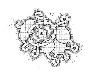 5room, modular dungeon, rpg ,map