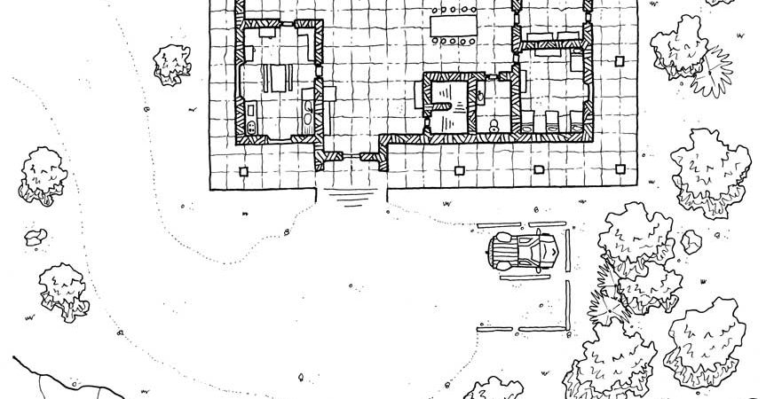 The gray wolf cabin map