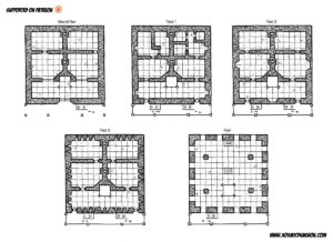 squared tower, oltec, rpg map, floor plan