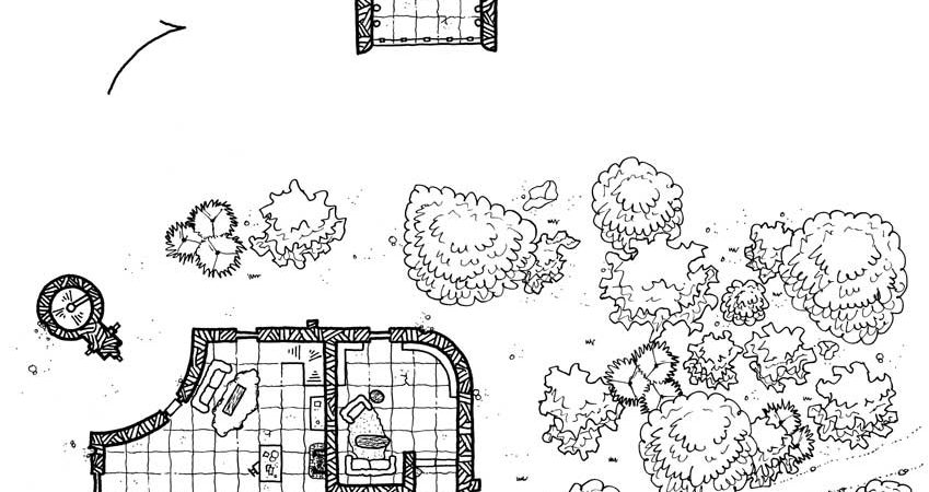 The Black House RPG map