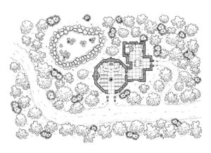 the white lotus' cult rpg map, floor plan