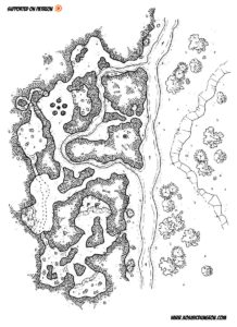 The Tilaetias' cave rpg map