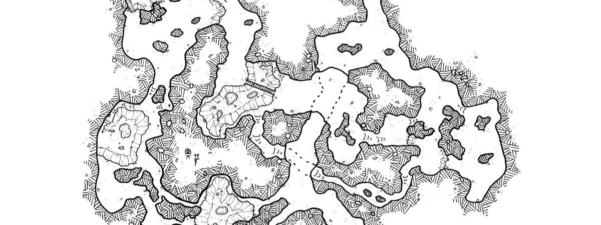 Modular Cavern level 11, rpg map